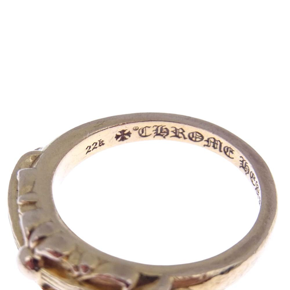 CHROME HEARTS クロムハーツ（原本有） 22K BABY CLSC FLRL CRS ベイビークラシック フローラルクロス リング ゴールド系 15【中古】