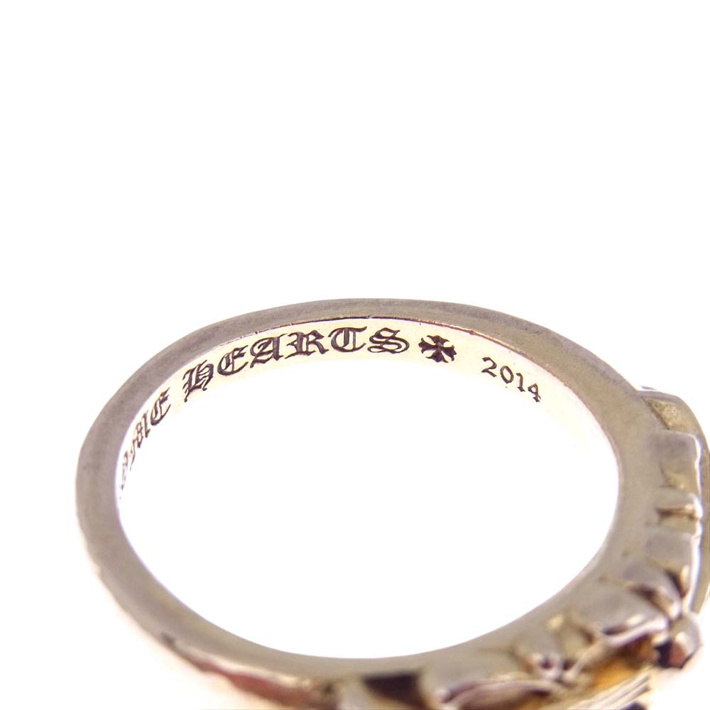 CHROME HEARTS クロムハーツ（原本有） 22K BABY CLSC FLRL CRS ベイビークラシック フローラルクロス リング ゴールド系 15【中古】