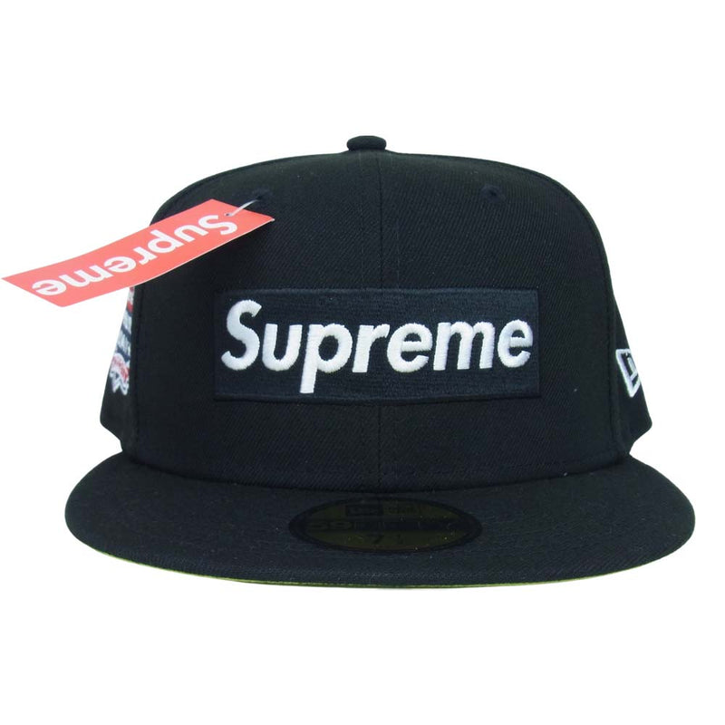 Supreme シュプリーム 帽子 21AW × NEW ERA No Comp Box Logo ニューエラ ボックスロゴ ベースボール キャップ ブラック系 7 3/8 (58.7cm)