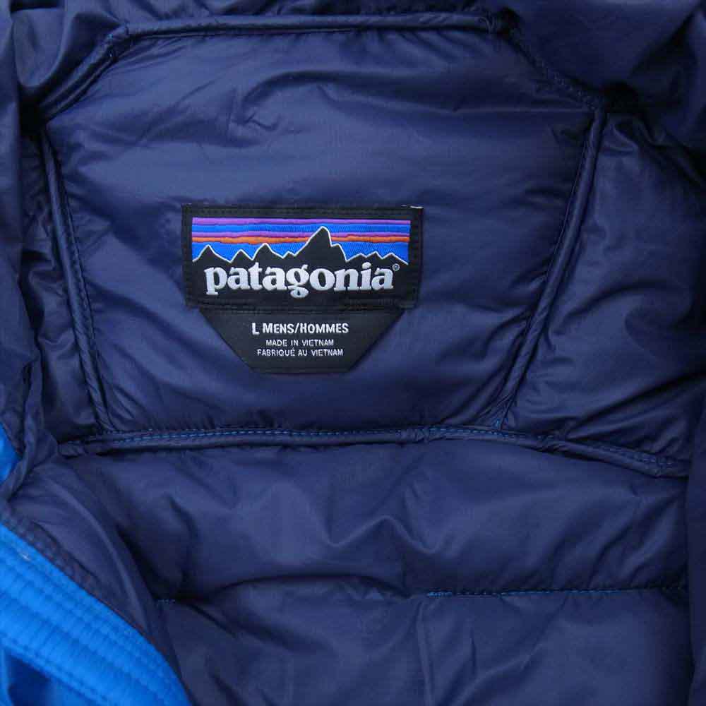 patagonia パタゴニア 19AW 80110 Macro Puff Hoody マクロ パフ フーディー ジャケット ライトブルー系 L【中古】