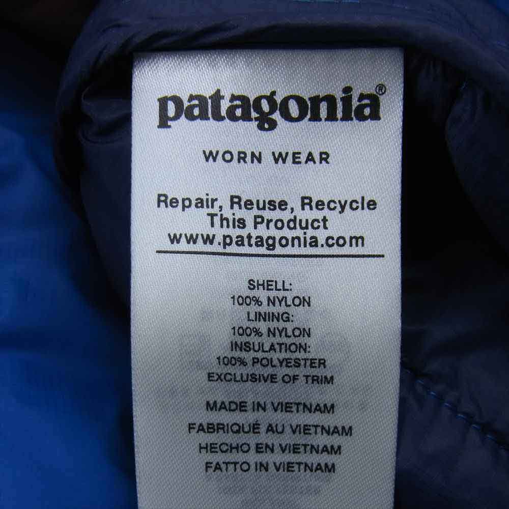 patagonia パタゴニア 19AW 80110 Macro Puff Hoody マクロ パフ フーディー ジャケット ライトブルー系 L【中古】