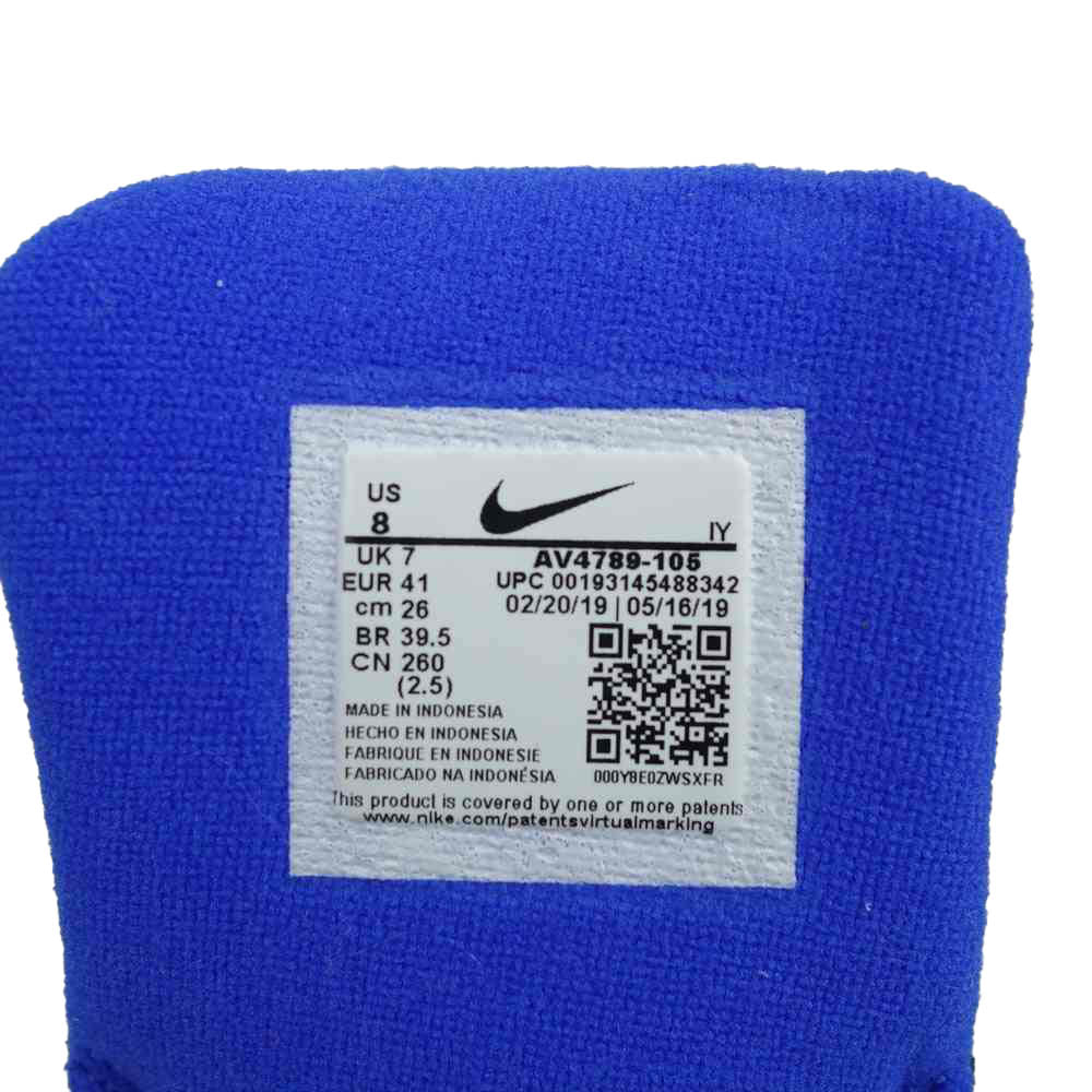 NIKE ナイキ AV4789-105 M2K WHITE BLACK VOLT RACER BLUE テクノ ホワイト ブラック ボルト レーサー ブルー ブルー系 ライトグリーン系 26cm【極上美品】【中古】