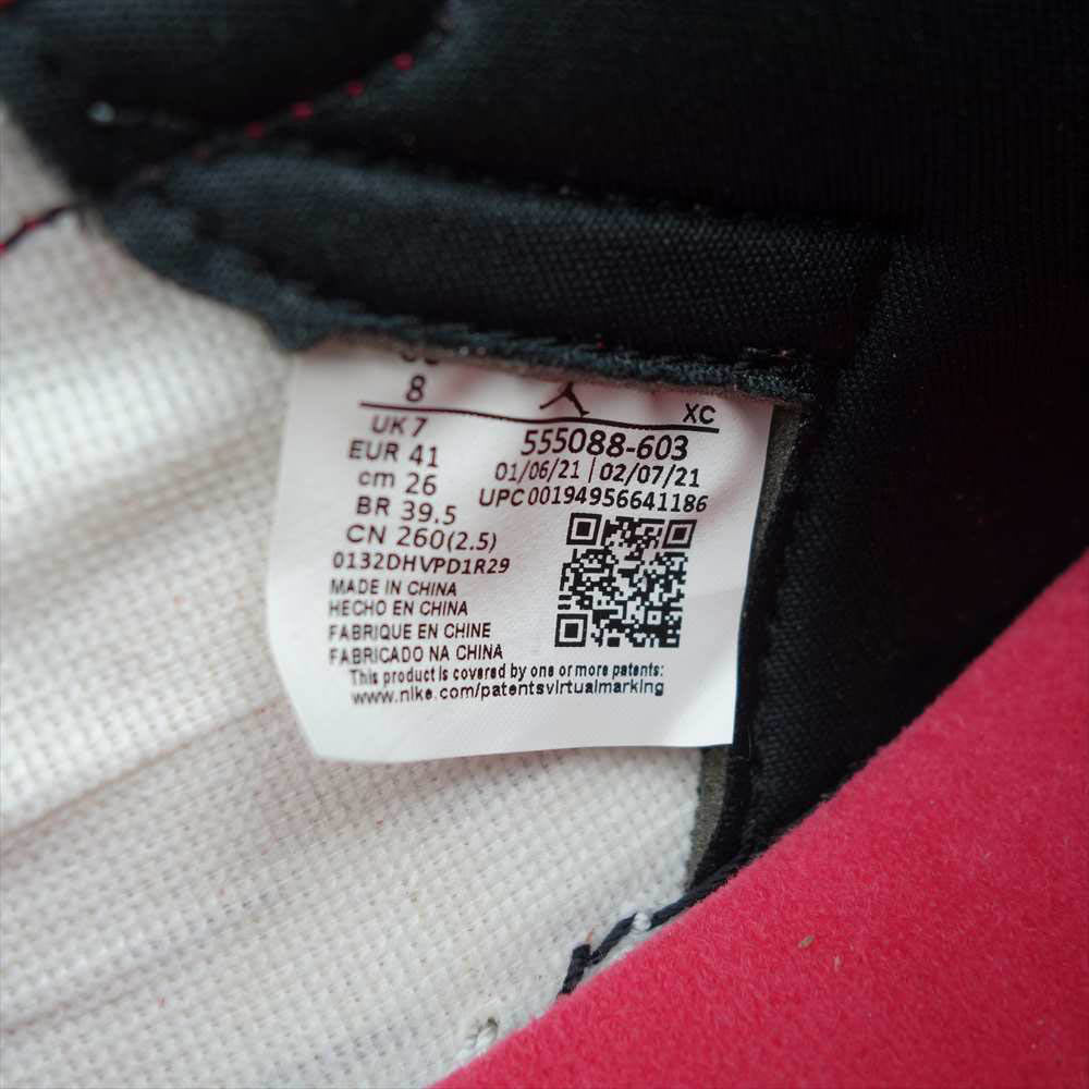 NIKE ナイキ 555088-603 AIR JORDAN 1 RETRO HIGH OG ナイキ エアジョーダン 1 レトロ ハイ  ホワイト系 ピンク系 26cm【新古品】【未使用】【中古】