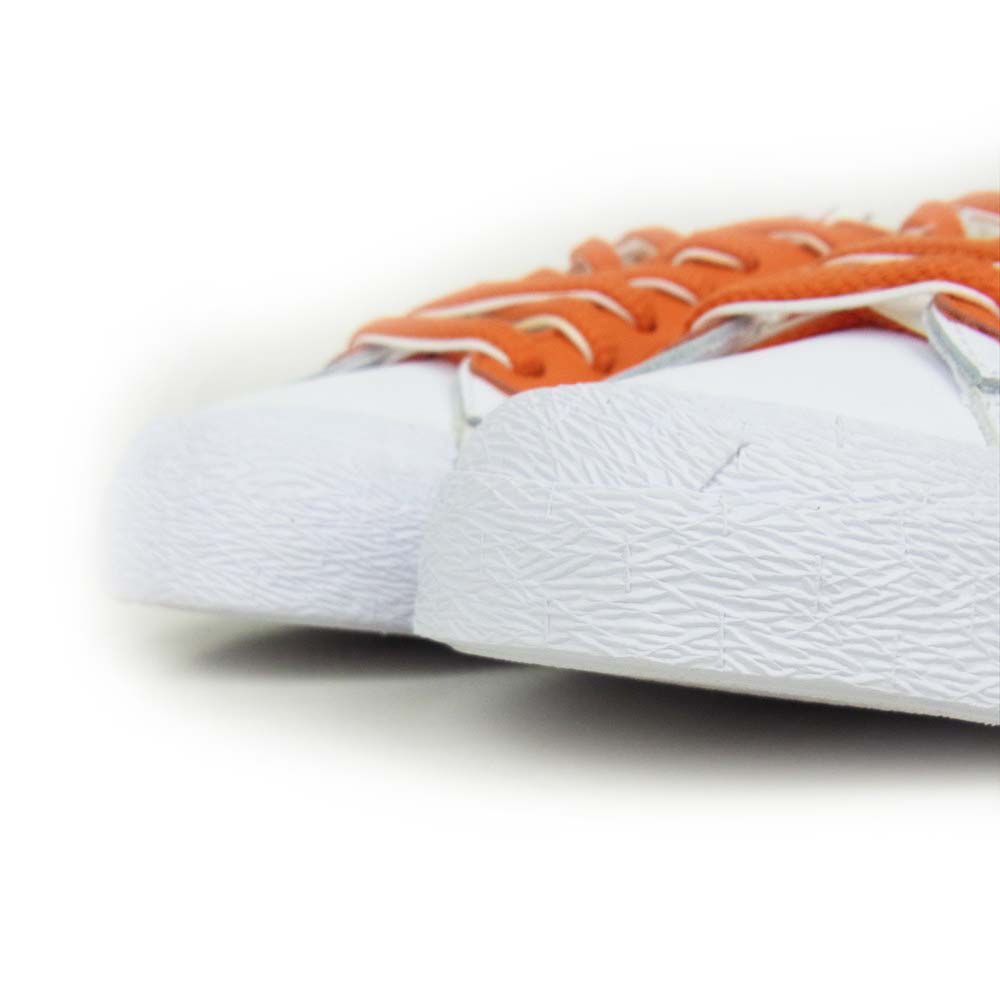 NIKE ナイキ DD1877-100 SACAI X BLAZER LOW MAGMA ORANGE サカイ × ブレザー ロー マグマ オレンジ メンズ スニーカー  ホワイト系 オレンジ系 26【極上美品】【中古】