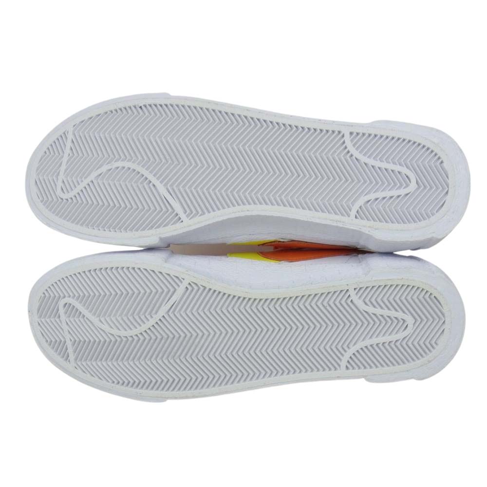 NIKE ナイキ DD1877-100 SACAI X BLAZER LOW MAGMA ORANGE サカイ × ブレザー ロー マグマ オレンジ メンズ スニーカー  ホワイト系 オレンジ系 26【極上美品】【中古】