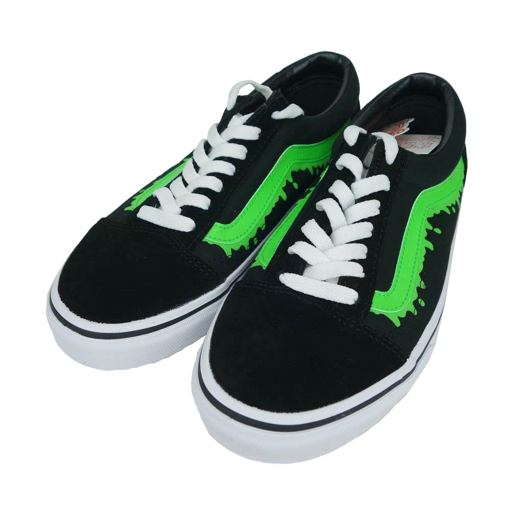 VANS バンズ V36MXMXM OLD SKOOL magical mosh misfits バンズ オールド スクール マジカル モッシュ ミスフィツ スライム付属 ブラック系 ライトグリーン系 26cm【新古品】【未使用】【中古】