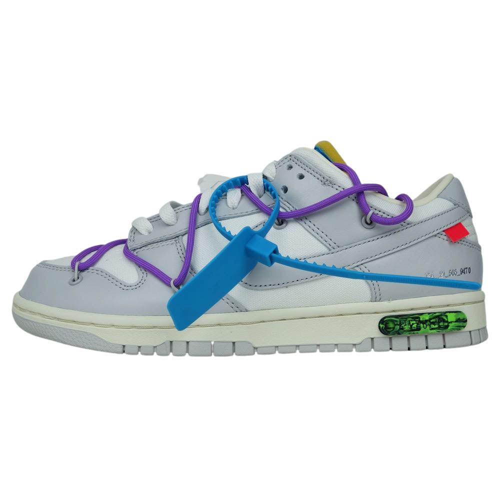 NIKE ナイキ DM1602-125 OFF WHITE DUNK LOW 1OF 50 47 ナイキ × オフホワイト ダンク ロー スニーカー ホワイト系 26.5【新古品】【未使用】【中古】