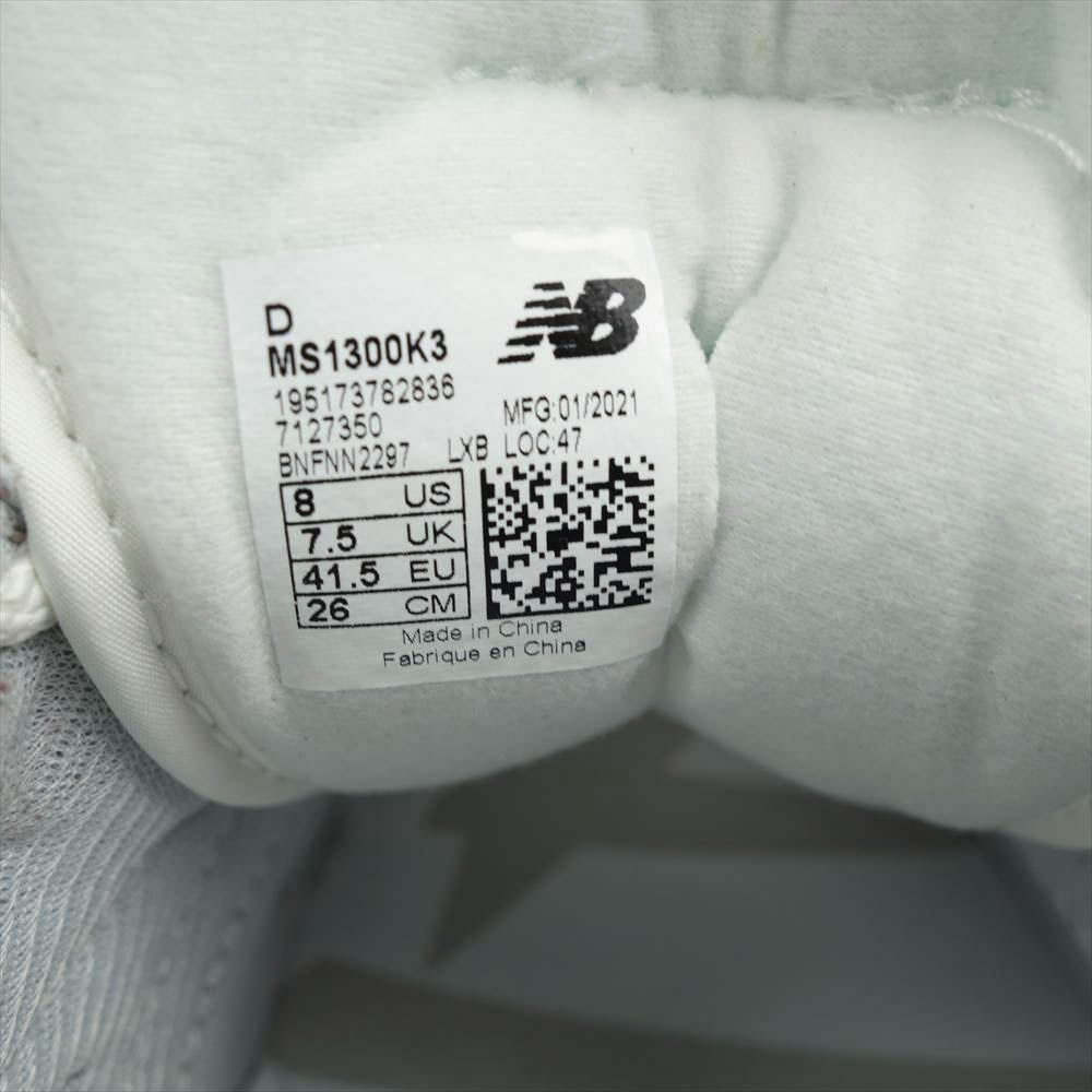 NEW BALANCE ニューバランス MS1300K3 ×RONNIE FIEG Kith 10th Anniversary Antler ×ロニー ファイグ キス10周年記念 アントラー スニーカー ライトブラウン系 26【新古品】【未使用】【中古】