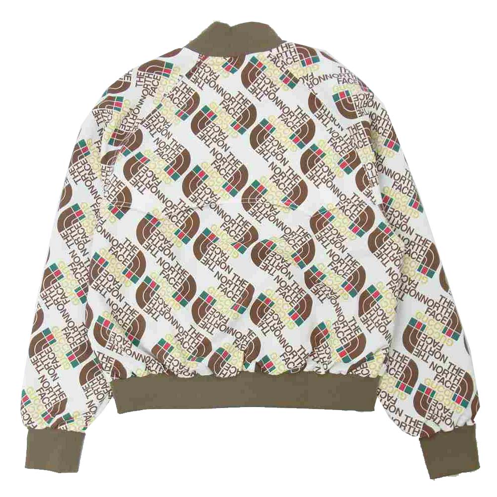 GUCCI グッチ 648866 XAABZ THE NORTH FACE Web print bomber ザ ノースフェイス ウェブ プリント ボンバー ジャケット ベージュ系 L【新古品】【未使用】【中古】