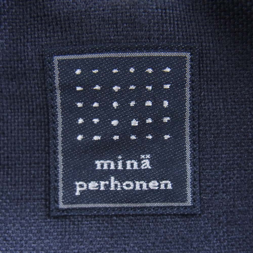 mina perhonen ミナペルホネン ws9193 choucho エッグバッグ 日本製 ブラック系【中古】