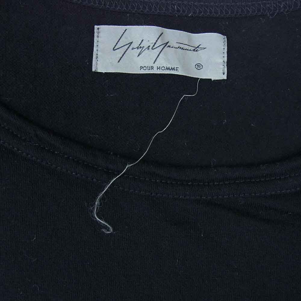 Yohji Yamamoto ヨウジヤマモト POUR HOMME HH-T72-088 19SS タタキ メッセージ プリント カットソー ブラック系 3【中古】