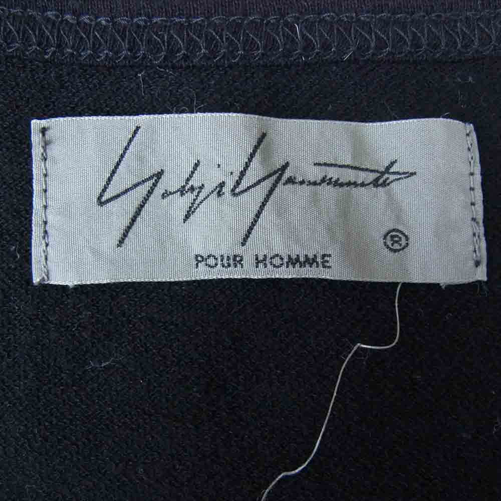 Yohji Yamamoto ヨウジヤマモト POUR HOMME HH-T72-088 19SS タタキ メッセージ プリント カットソー ブラック系 3【中古】
