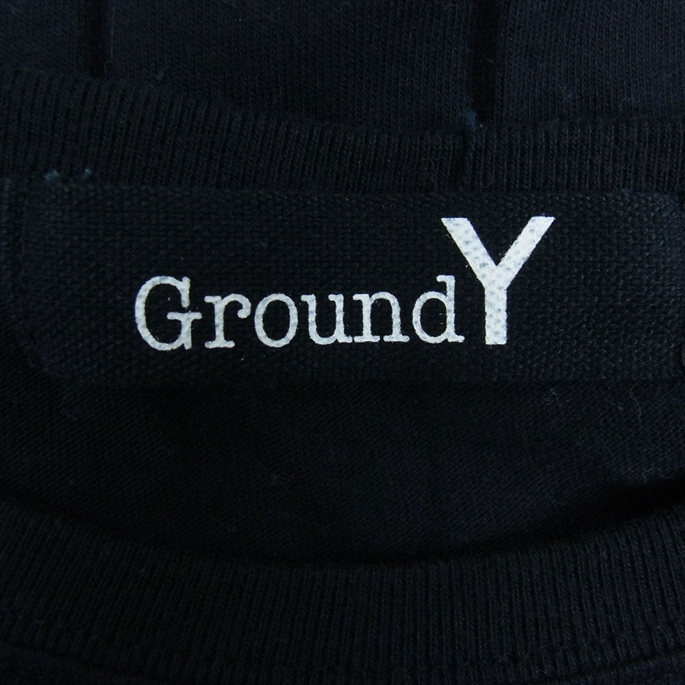 Yohji Yamamoto ヨウジヤマモト GroundY GR-T51-070 ベーシック ビッグ カットソー ブラック系 4【中古】