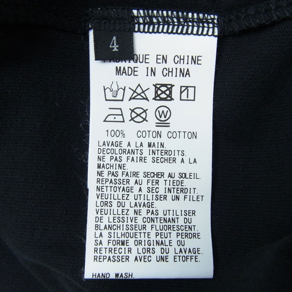 Yohji Yamamoto ヨウジヤマモト GroundY GV-T44-071 ペイント ビッグ 半袖 Tシャツ ブラック系【美品】【中古】