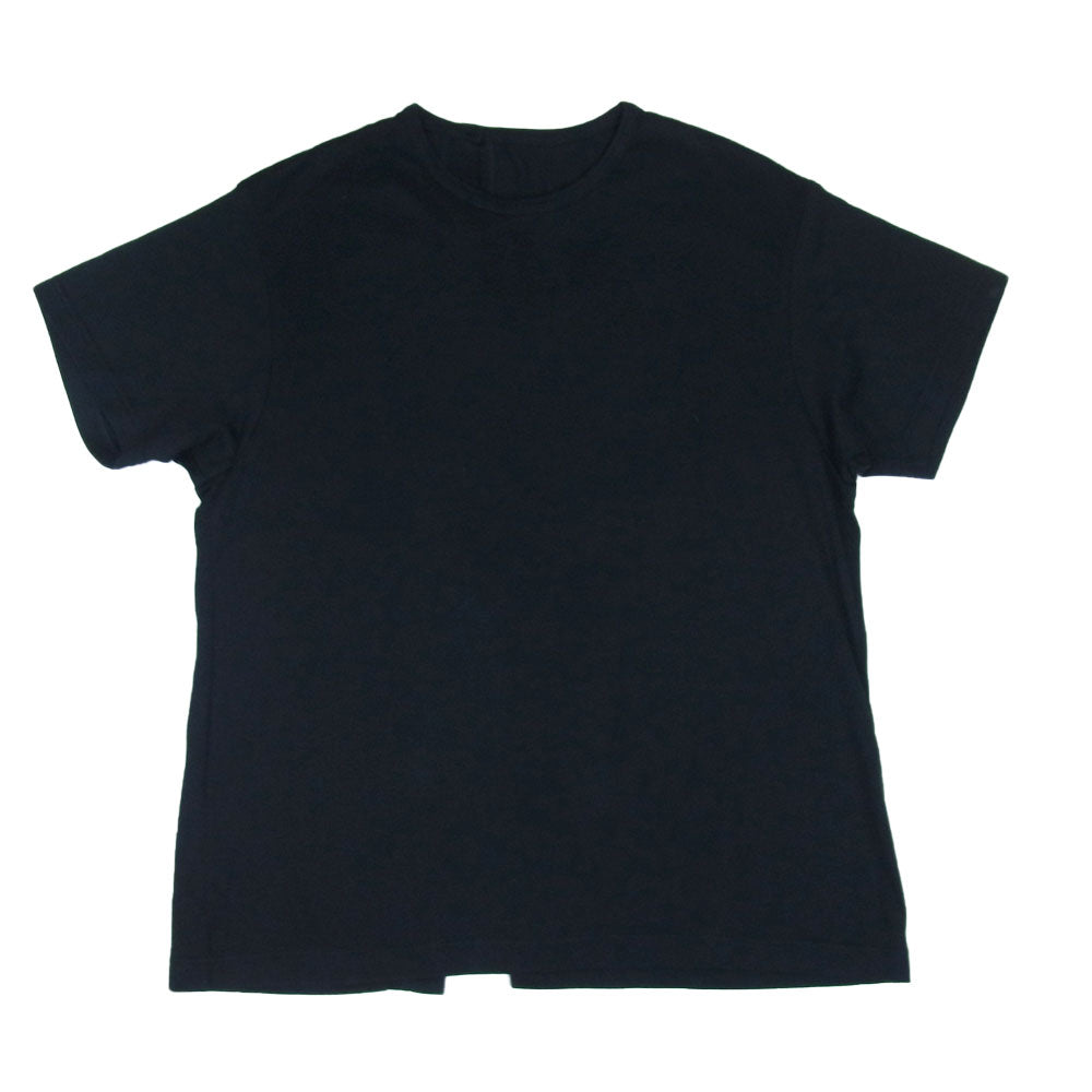Yohji Yamamoto ヨウジヤマモト GroundY GV-T12-006 パンジャブ天竺 バックスリット 半袖 カットソー ブラック系【中古】