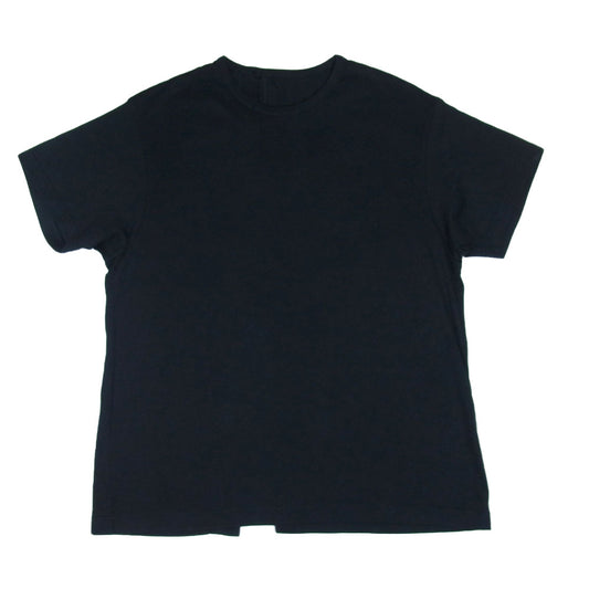 Yohji Yamamoto ヨウジヤマモト GroundY GV-T12-006 パンジャブ天竺 バックスリット 半袖 カットソー ブラック系【中古】