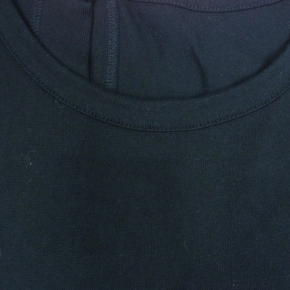 Yohji Yamamoto ヨウジヤマモト GroundY GV-T12-006 パンジャブ天竺 バックスリット 半袖 カットソー ブラック系【中古】