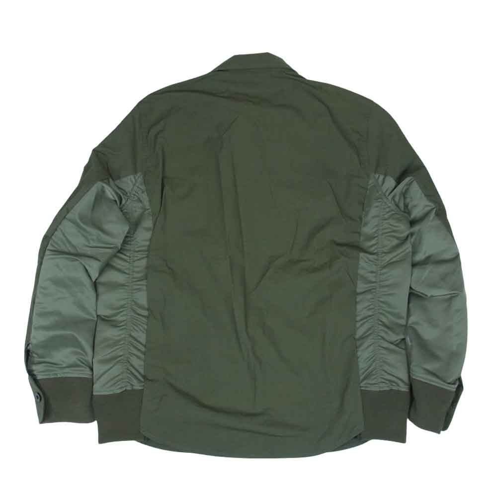 Sacai サカイ 21SS SCM-040 Cotton Oxford Nylon Twill Shirt コットン 