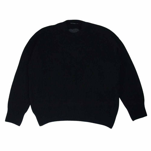 mastermind JAPAN マスターマインドジャパン MW20S05-KN005-105 カシミヤ100％ バックスカル オーバーサイズ ニット ブラック系 S【中古】