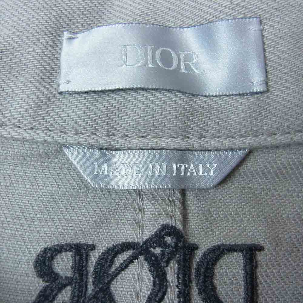 Dior ディオール 033D490B258X JUDY BLAME ジュディ ブレイム ロゴ刺繍 カバーオール ジャケット グレー系 50【中古】