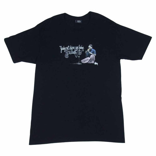 STUSSY ステューシー CHARMER TEE 蛇使い フォトグラフィック クルーネック Tシャツ ブラック系 M【中古】