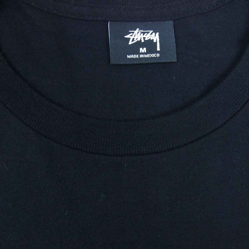 STUSSY ステューシー CHARMER TEE 蛇使い フォトグラフィック クルーネック Tシャツ ブラック系 M【中古】