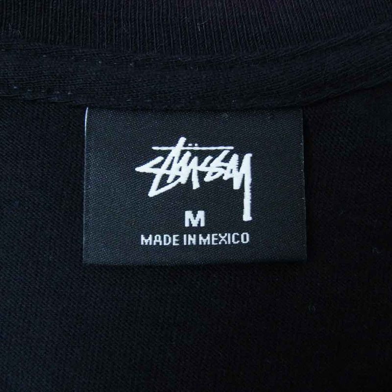 STUSSY ステューシー CHARMER TEE 蛇使い フォトグラフィック クルーネック Tシャツ ブラック系 M【中古】