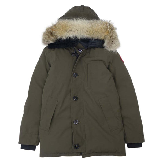 CANADA GOOSE カナダグース 3438JM R グリフィンタグ 正規品 JASPER PARKA ジャスパー パーカ ダウン コート ジャケット カーキ系 S/P【中古】