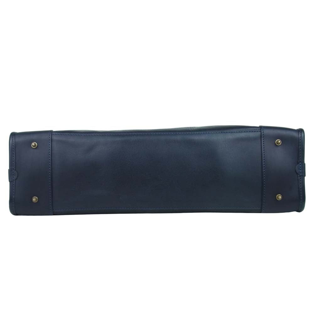 Felisi フェリージ 12-39 オールレザー ブリーフケース ブラック系【美品】【中古】