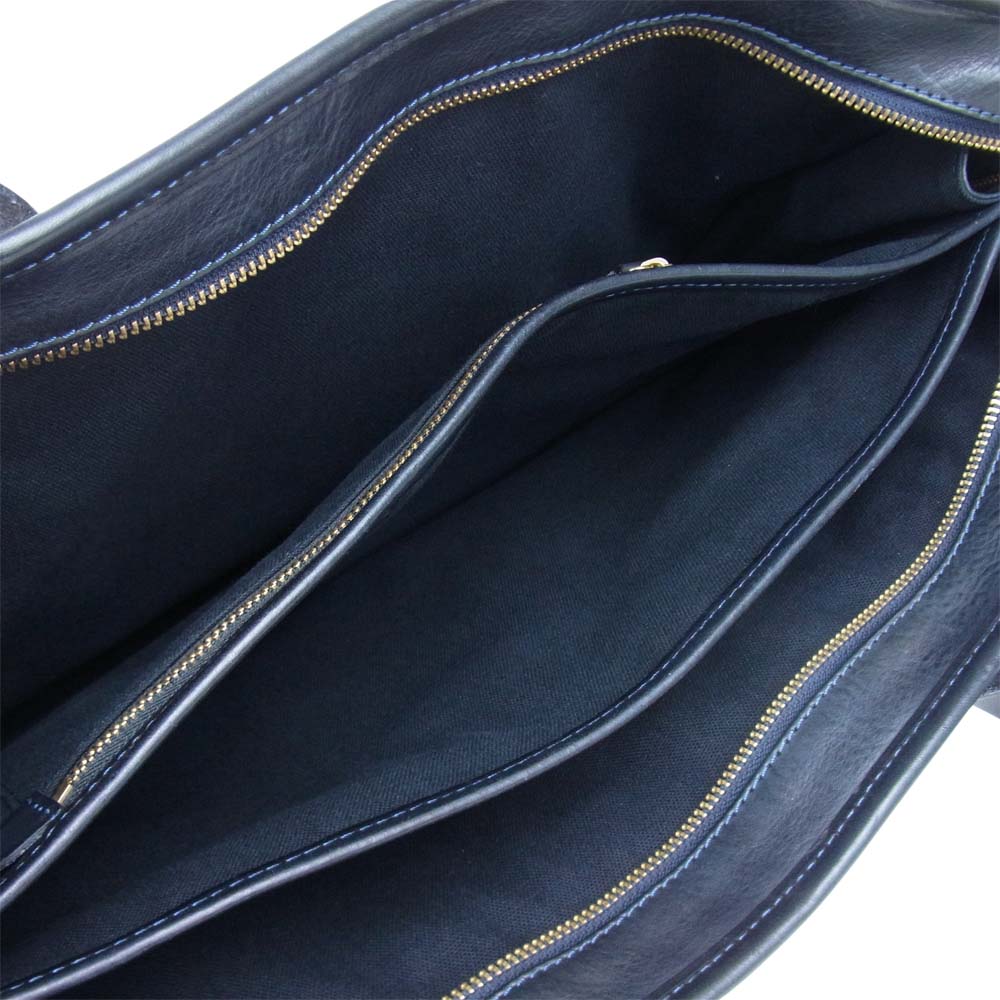 Felisi フェリージ 12-39 オールレザー ブリーフケース ブラック系【美品】【中古】