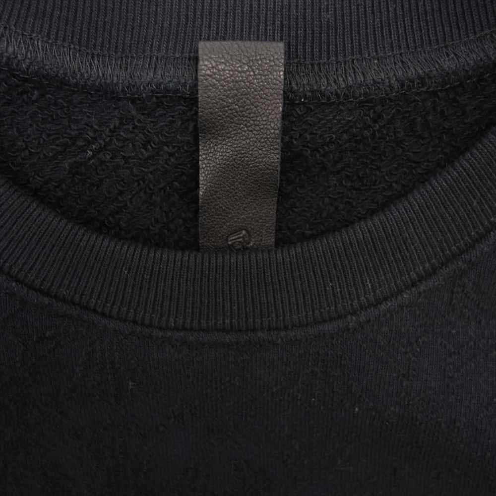 CHROME HEARTS クロムハーツ（原本無） YNTU LS SLCHY CHプラス ジャガード クルーネック スウェット ブラック系 XL【中古】