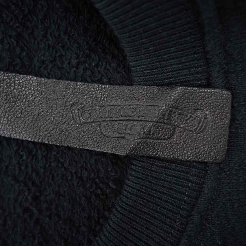 CHROME HEARTS クロムハーツ（原本無） YNTU LS SLCHY CHプラス ジャガード クルーネック スウェット ブラック系 XL【中古】