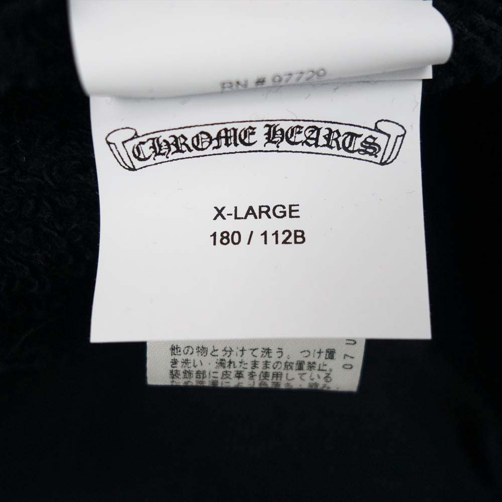 CHROME HEARTS クロムハーツ（原本無） YNTU LS SLCHY CHプラス ジャガード クルーネック スウェット ブラック系 XL【中古】