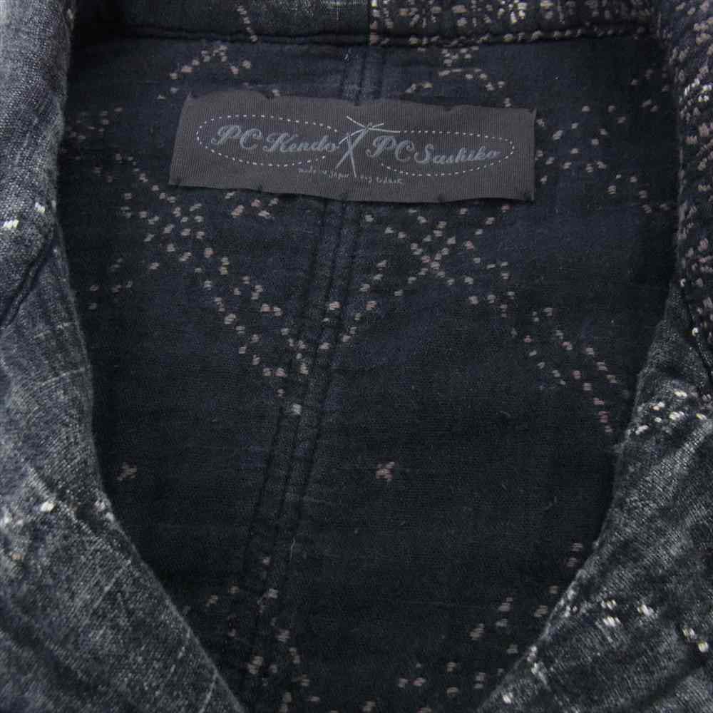 PORTER CLASSIC ポータークラシック PC KOGIN JACKET こぎん ジャケット ブラック系 3【美品】【中古】