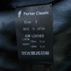 PORTER CLASSIC ポータークラシック PC-017-1715-10-3 PC LEATHER SHIRT JACKET SILVER BUTTONS レザー シャツ ジャケット ブラック系 3【極上美品】【中古】