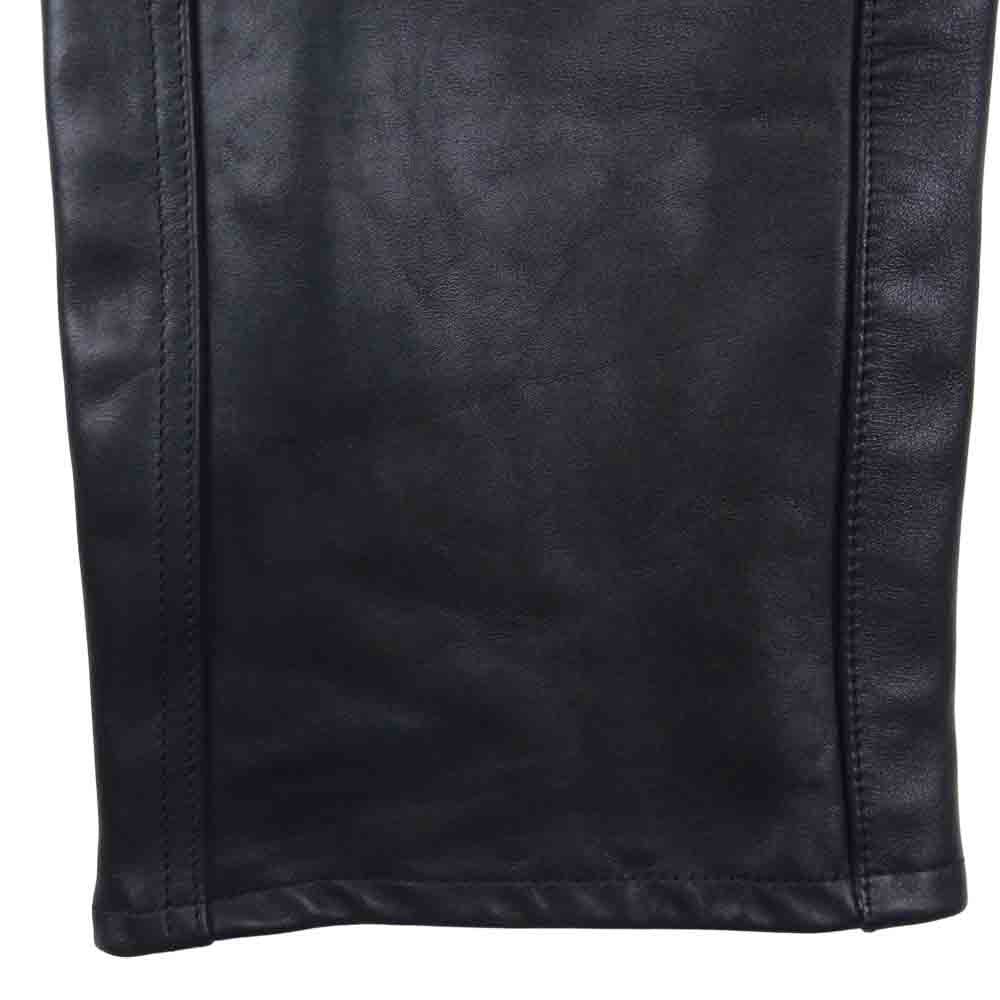 ヒョウドウ プロダクツ D30 レザーパンツ オーバーオール ブラック系 LL【中古】