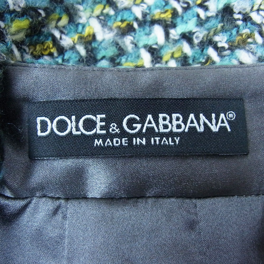 DOLCE&GABBANA ドルチェアンドガッバーナ ラムウール スカート マルチカラー系 38【中古】