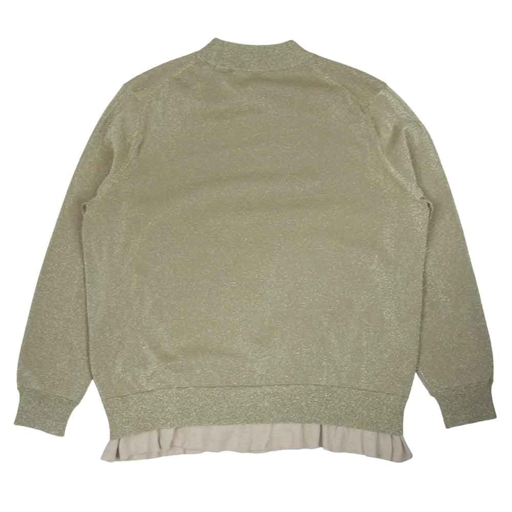 ACNE STUDIOS アクネストゥディオズ MYSTIL LUREX PSS14 ラメ カットソー ゴールド系 XS【中古】