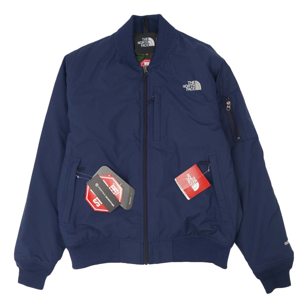THE NORTH FACE ノースフェイス NY81510 MA-1 WIND STOPPER Q THREE JACKET ウインド ストッパー キュー スリー ジャケット ネイビー系 XL【新古品】【未使用】【中古】
