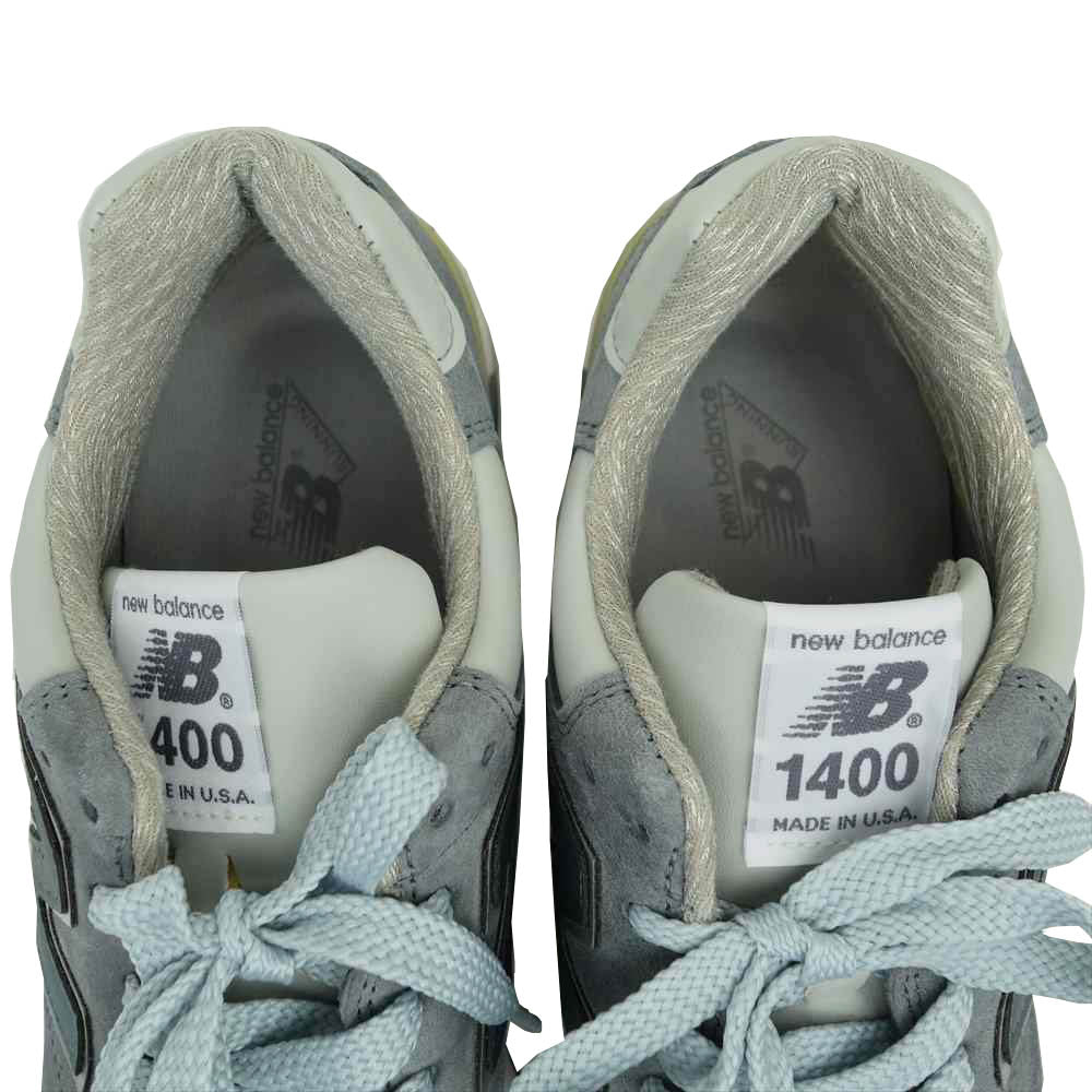 NEW BALANCE ニューバランス 21AW M1400SB 米国製 M1400 STEEL BLUE スティール ブルー スニーカー グレー系 26.5【美品】【中古】