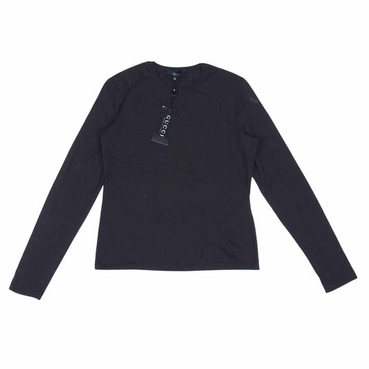 GUCCI グッチ 23154 長袖 Tシャツ カットソー ブラウン系 XS【美品】【中古】