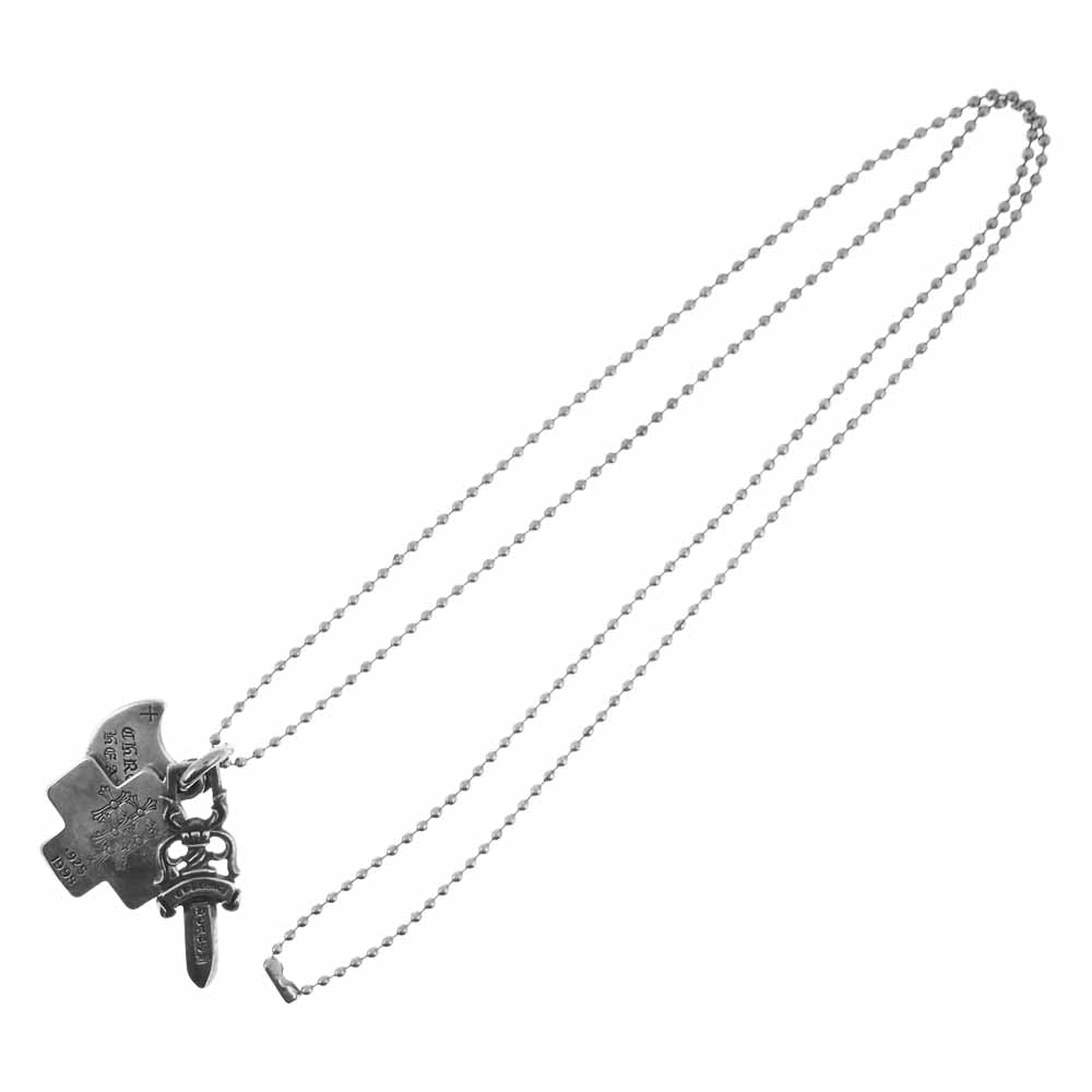 CHROME HEARTS クロムハーツ（原本無） 3 TRINKETS 3トリンケッツ ペンダント ネックレス【中古】