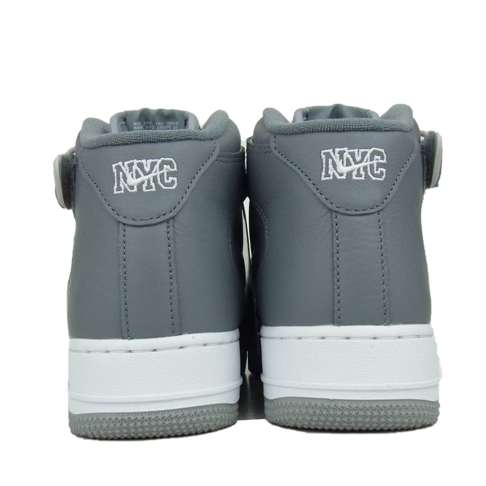 NIKE ナイキ DH5622-001 国内正規品 AIR FORCE 1 MID QS NYC COOL GREY エア フォース ワン ミッド スニーカー グレー系 26【新古品】【未使用】【中古】