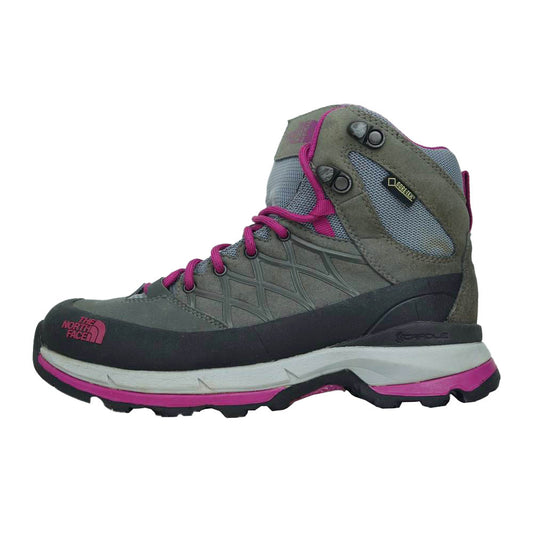THE NORTH FACE ノースフェイス 638874 WRECK II MID GORE-TEX レック 2 ミッド ゴアテックス トレッキングシューズ グレー系 パープル系 22.5cm【中古】