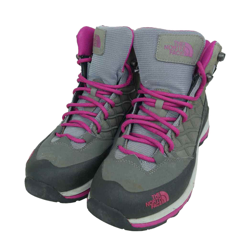 THE NORTH FACE ノースフェイス 638874 WRECK II MID GORE-TEX レック 2 ミッド ゴアテックス トレッキングシューズ グレー系 パープル系 22.5cm【中古】