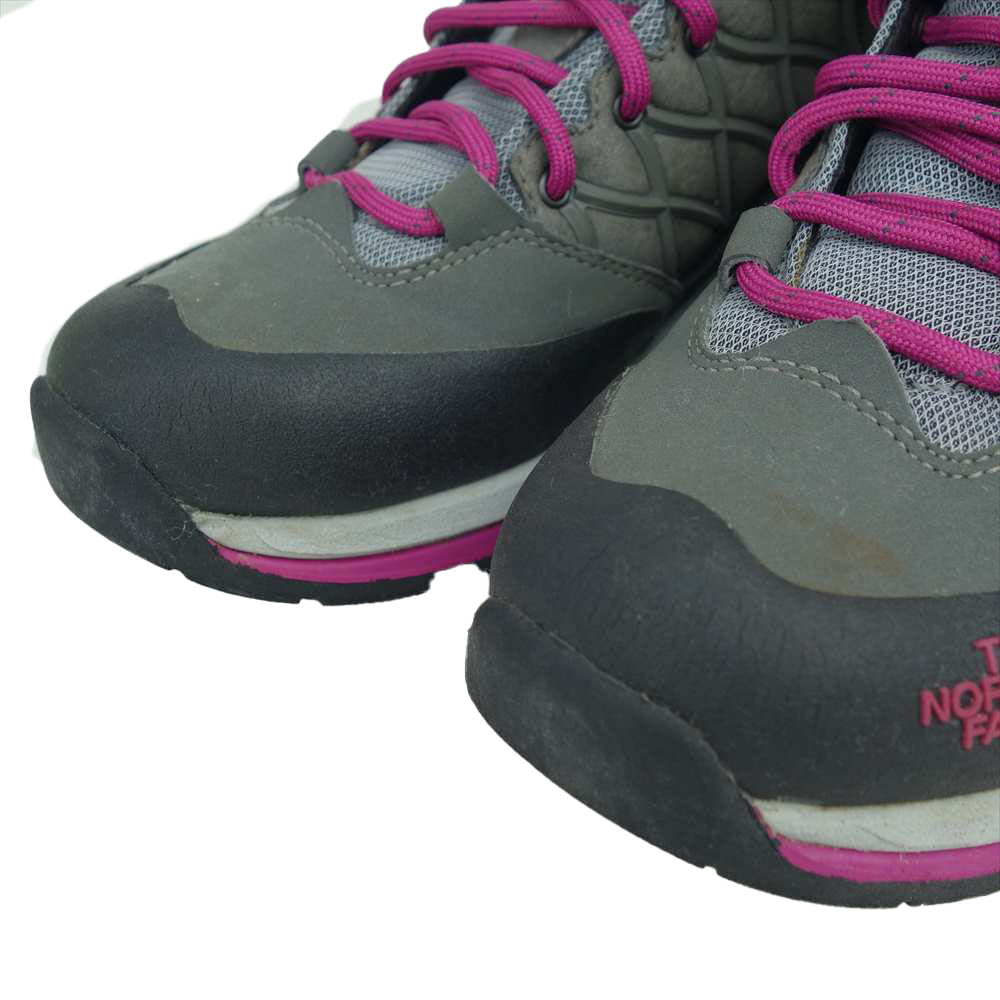 THE NORTH FACE ノースフェイス 638874 WRECK II MID GORE-TEX レック 2 ミッド ゴアテックス トレッキングシューズ グレー系 パープル系 22.5cm【中古】