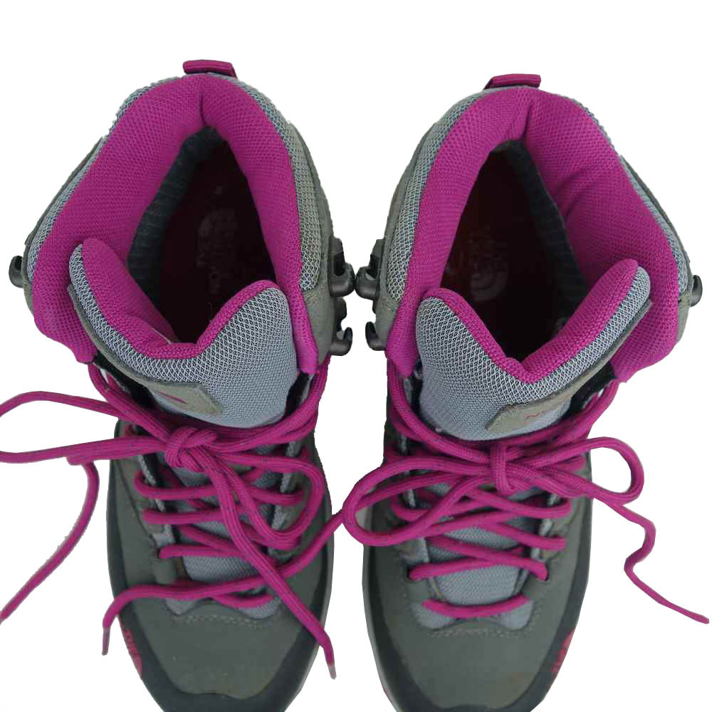 THE NORTH FACE ノースフェイス 638874 WRECK II MID GORE-TEX レック 2 ミッド ゴアテックス トレッキングシューズ グレー系 パープル系 22.5cm【中古】