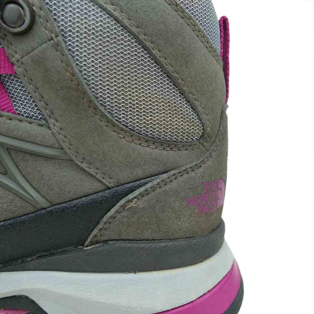 THE NORTH FACE ノースフェイス 638874 WRECK II MID GORE-TEX レック 2 ミッド ゴアテックス トレッキングシューズ グレー系 パープル系 22.5cm【中古】