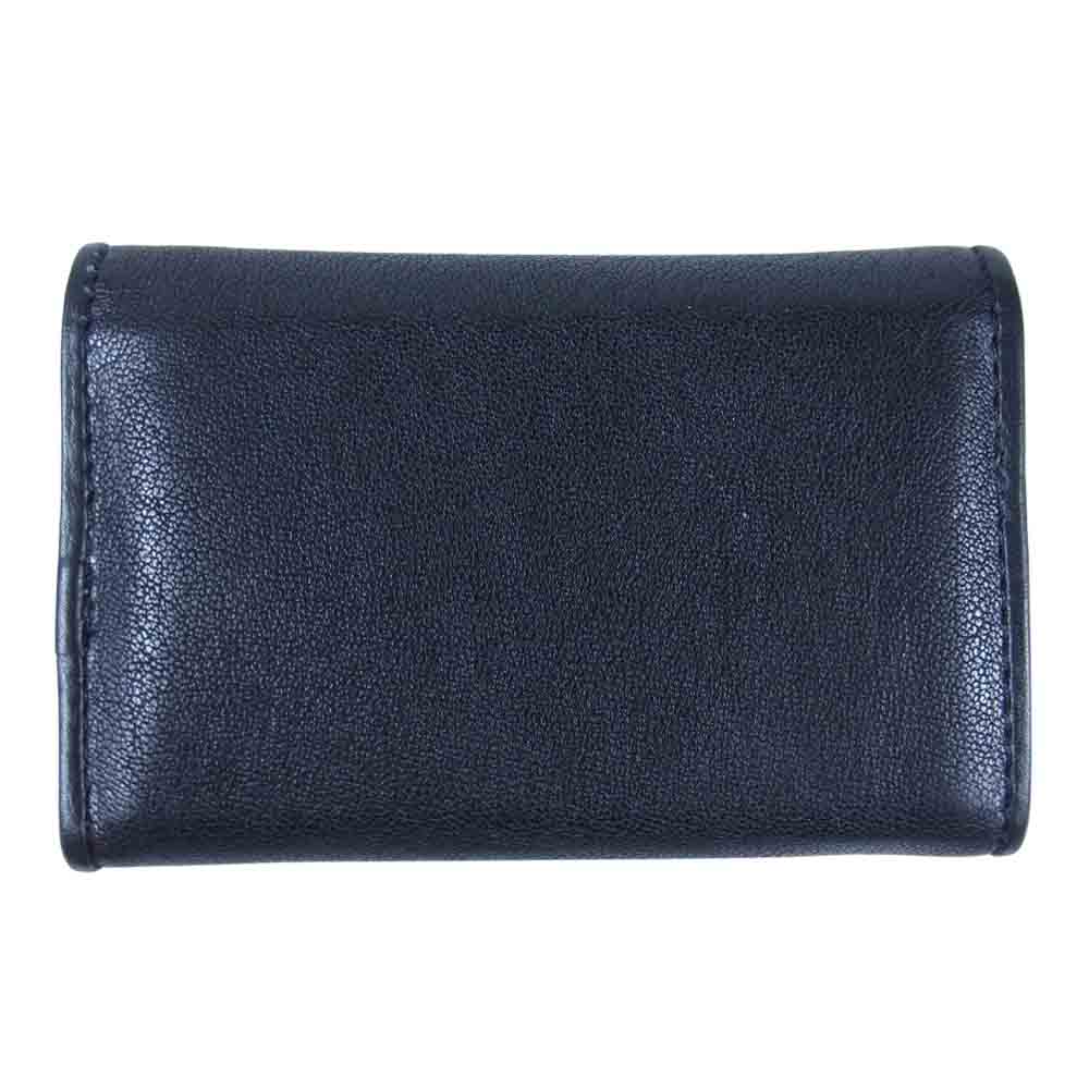 Chloe クロエ 二つ折り キーケース キー ケース 鍵 ゴールド金具 ブラック系【中古】