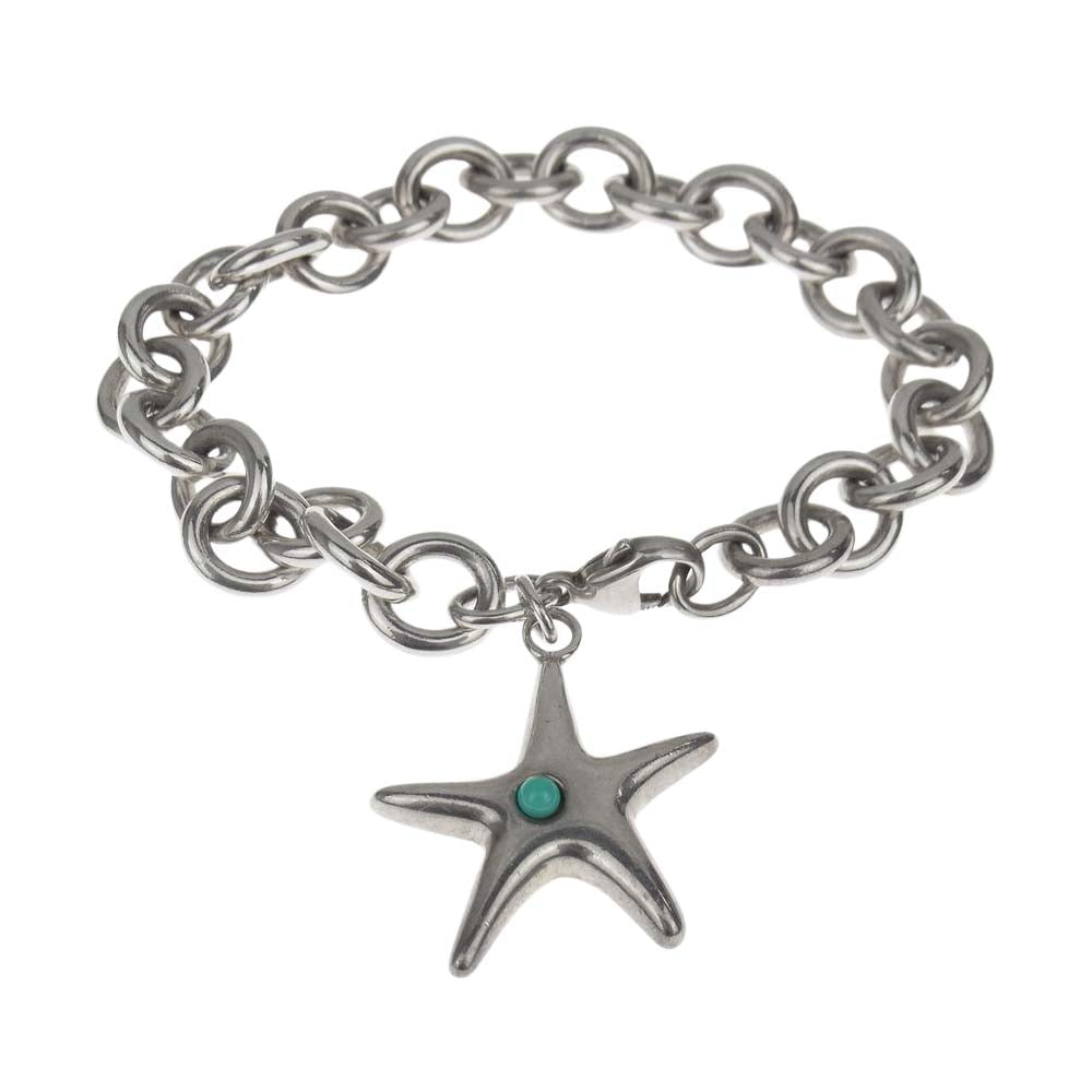 TIFFANY&Co. ティファニー ターコイズ スターフィッシュ ブレスレット シルバー系【中古】
